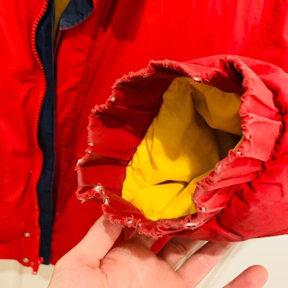 VTG Tommy Hilfiger Down Jacket Puffer Mens Large 90s - Picture 5 of 14